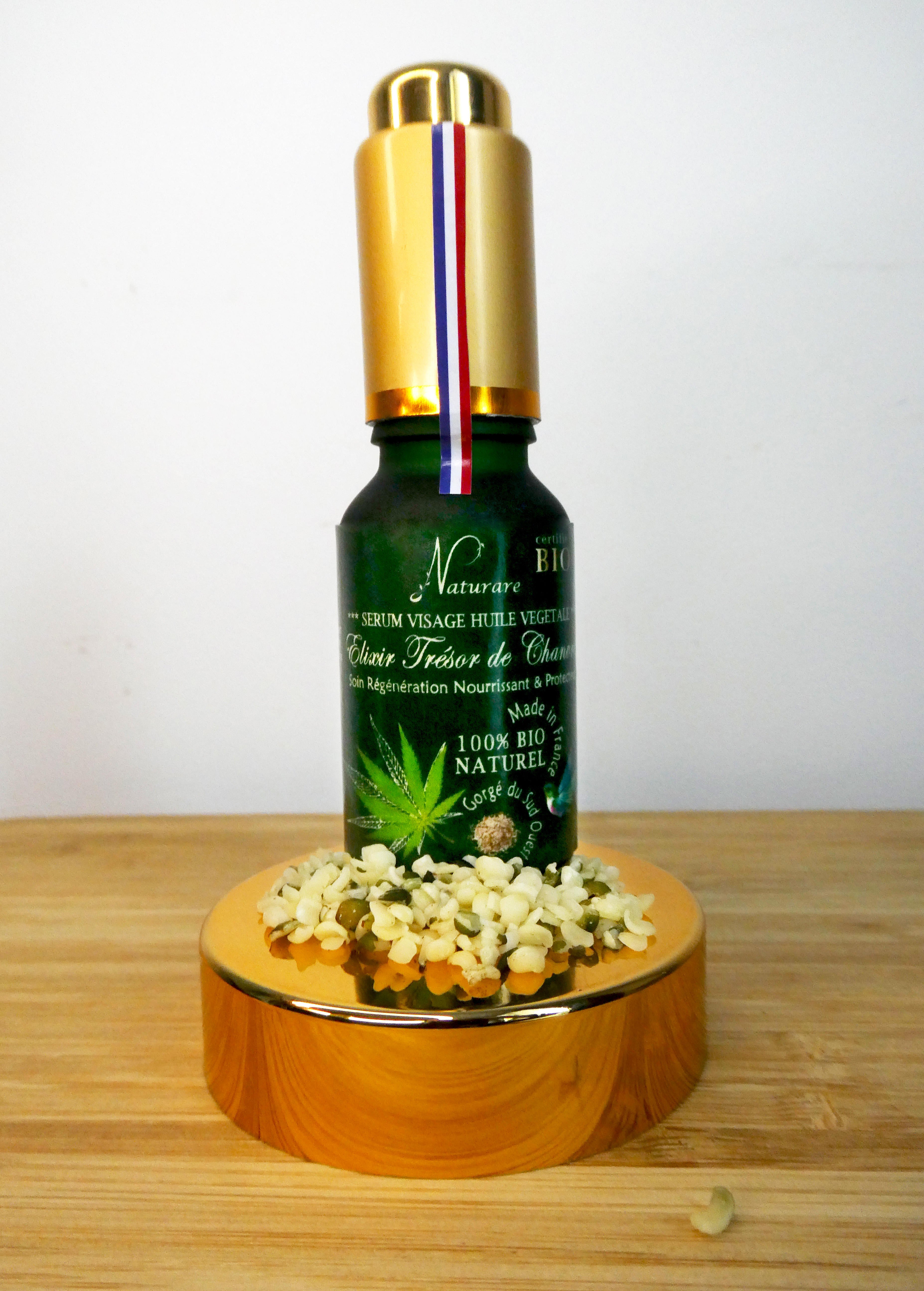 Élixir Trésor de Chanvre Bio Naturare – Huile Végétale & Complément Alimentaire | 15 ml