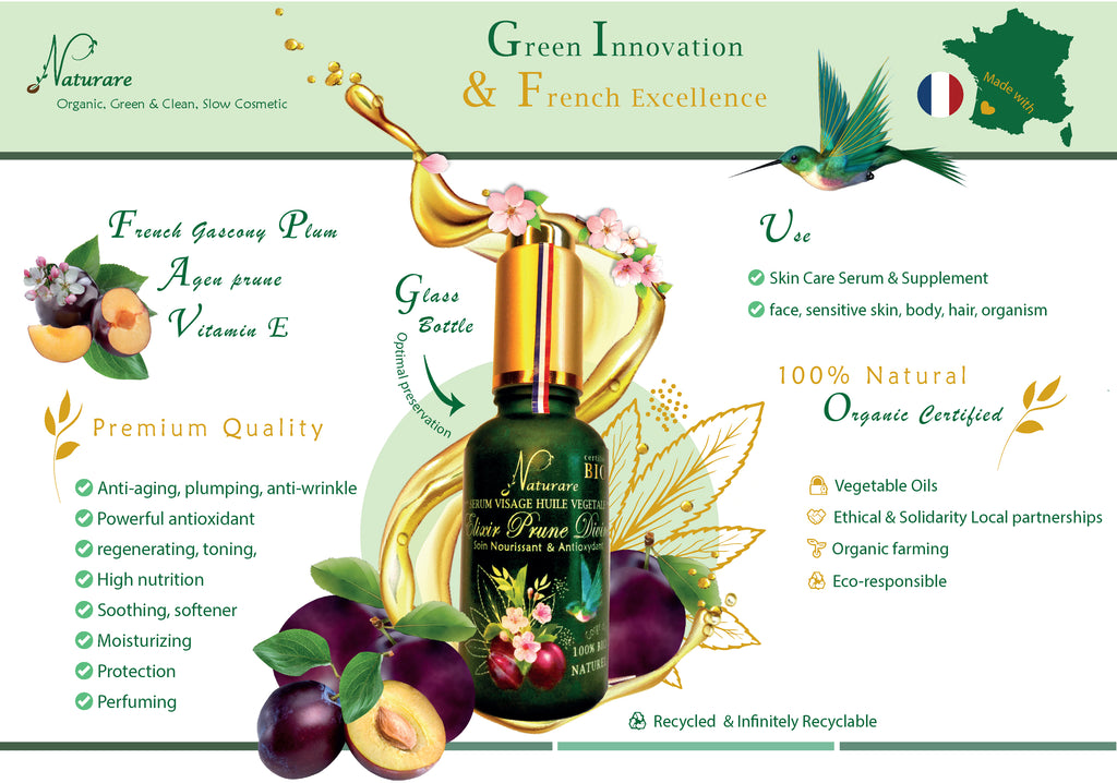 Elixir Divin à la Prune Bio – Sérum Huile Végétale
