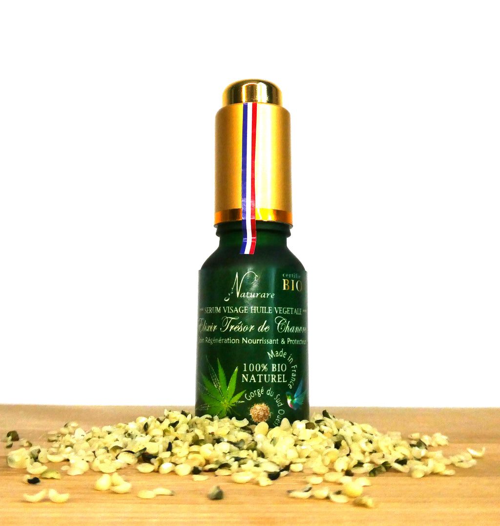Élixir Trésor de Chanvre Bio Naturare – Huile Végétale & Complément Alimentaire | 15 ml