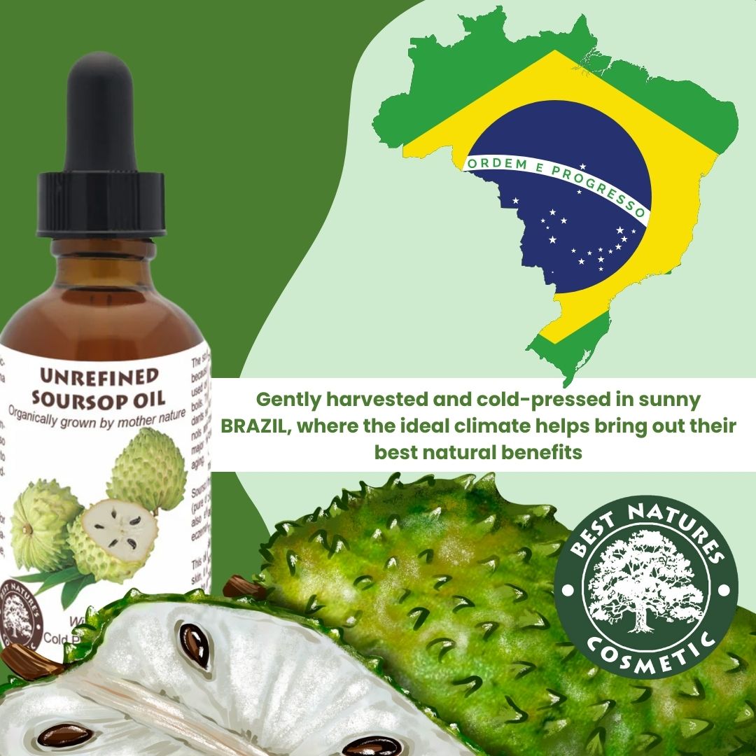Huile de Corossol (Graviola/Guanabana) Bio – Pressée à Froid, Non Raffinée