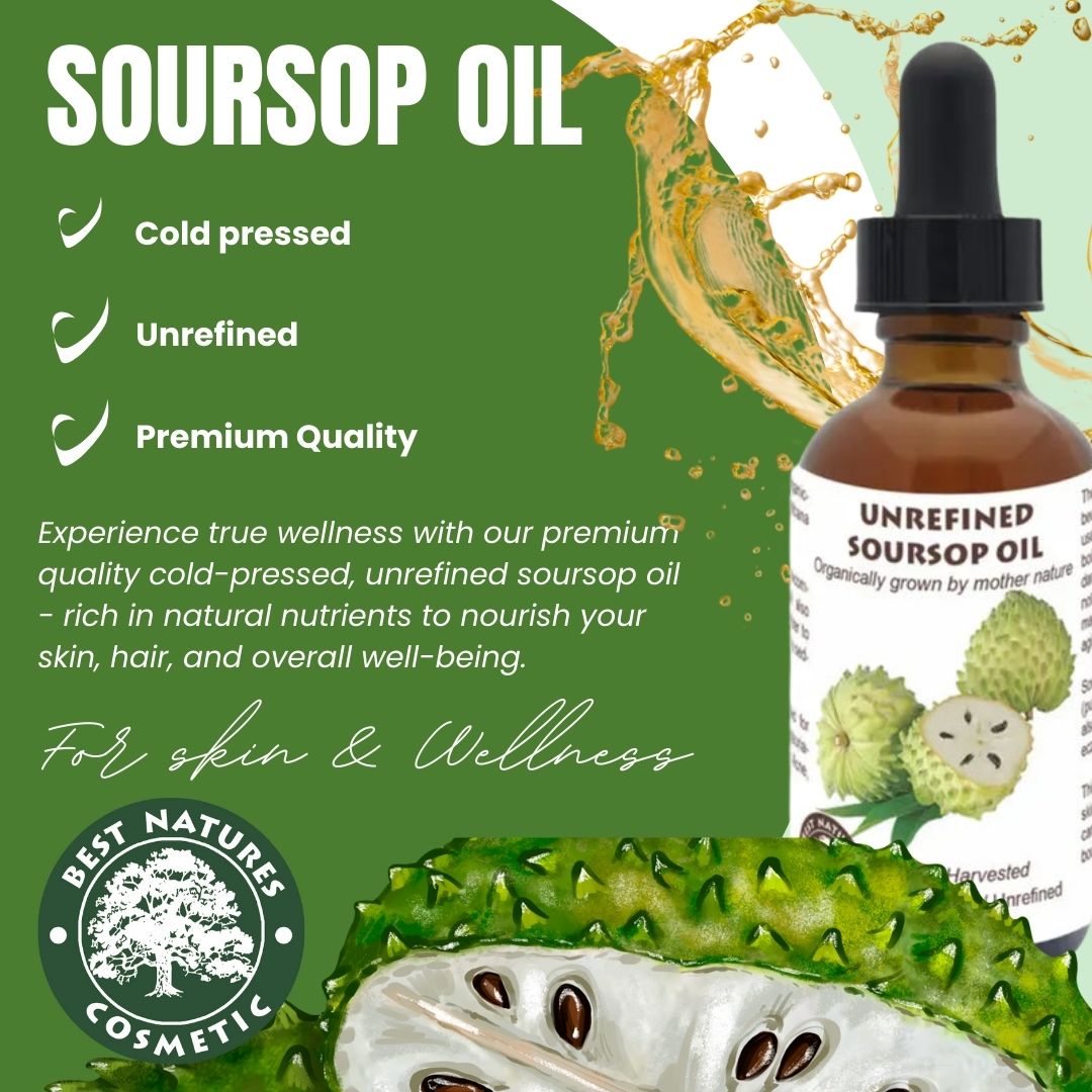 Huile de Corossol (Graviola/Guanabana) Bio – Pressée à Froid, Non Raffinée