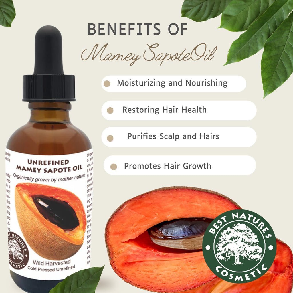Huile de Mamey Sapote (Sapuyulo) Bio – Pressée à Froid, Non Raffinée