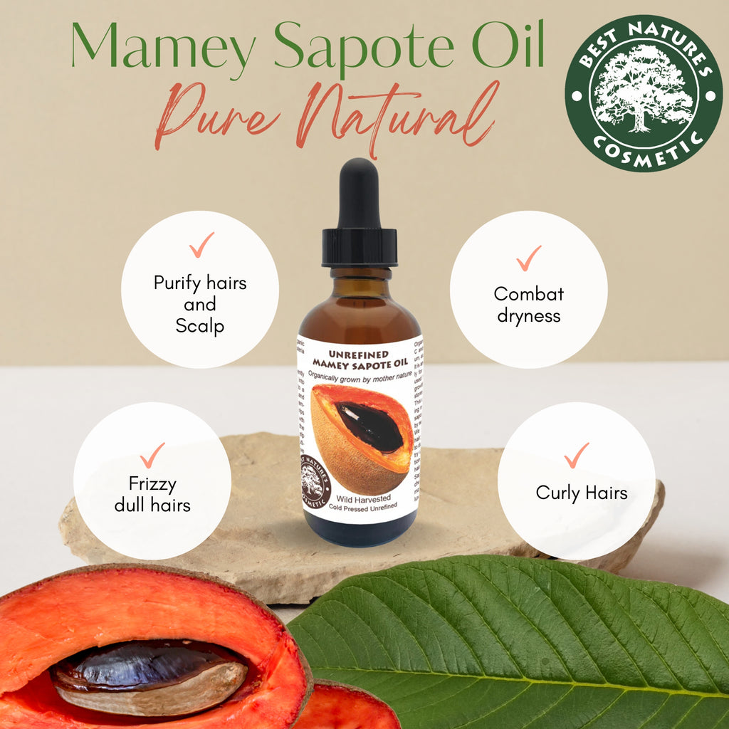 Huile de Mamey Sapote (Sapuyulo) Bio – Pressée à Froid, Non Raffinée