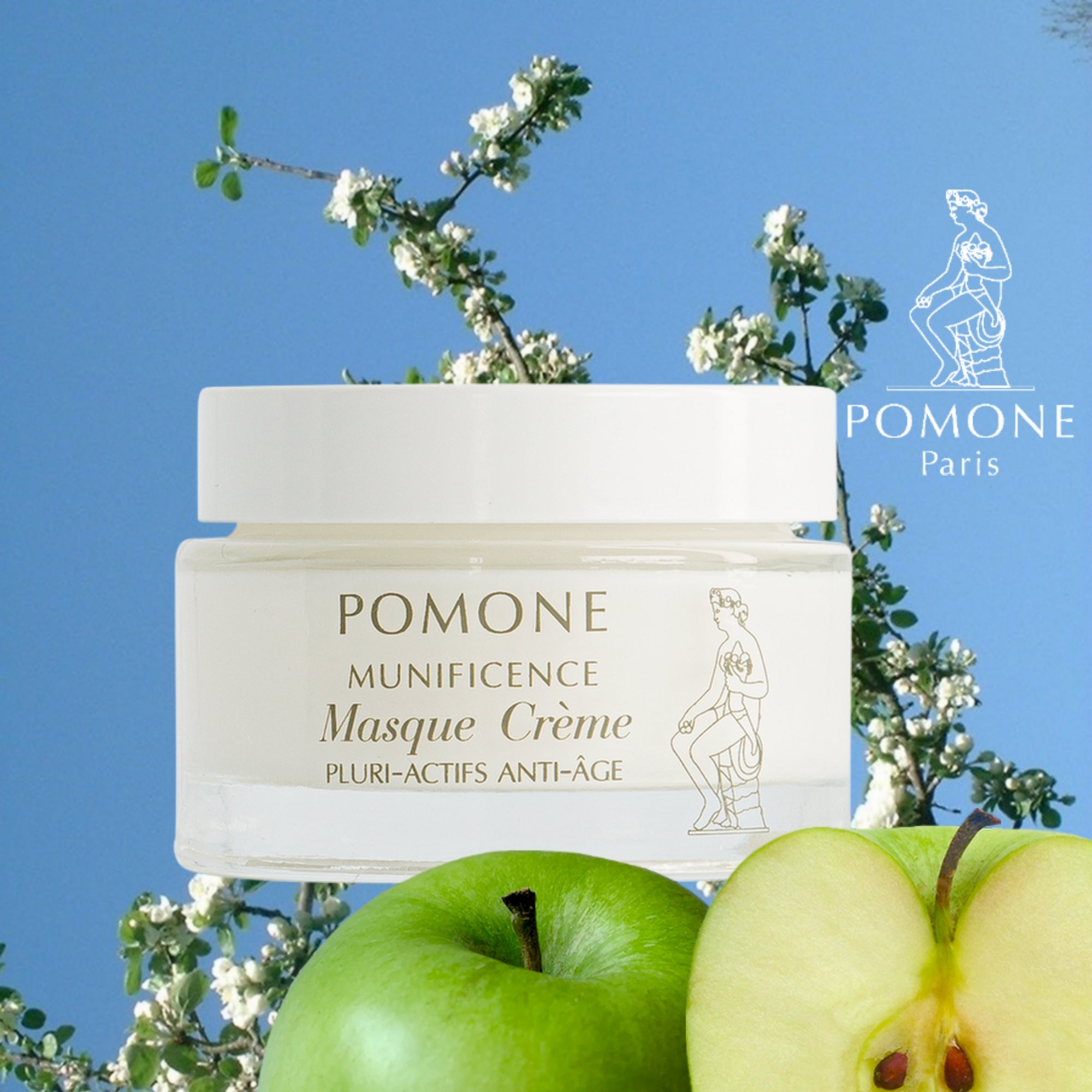 Masque Crème Anti-Âge Pluri-Actifs à la Pomme – POMONE Paris